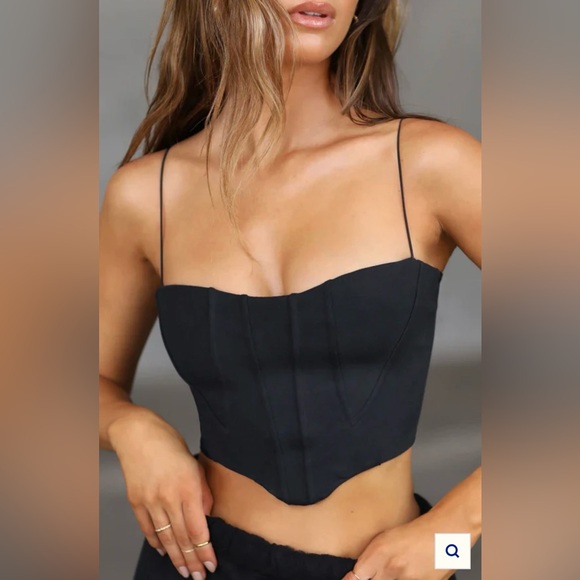 Joah Brown Contour Corset Tank - Picture 2 of 9